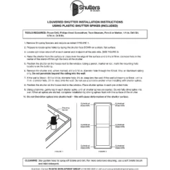 Plastic Development Group LSBLCK1451 14 X 51 Inch Decorative Exterior Vinyl Plastic Louvered Window Shutters W/ Installation Kit & Instructions, Black 7 Plastic Development Group LSBLCK1451 14 X 51 Inch Decorative Exterior Vinyl Plastic Louvered Window Shutters W/ Installation Kit & Instructions, Black -Home Decor Shop GUEST f4d6b8cd 37e7 423d 9fa7 7dead90e5de3