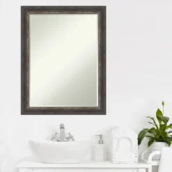 Amanti Art Bark Rustic Char Narrow Petite Bevel Bathroom Wall Mirror 27.5 X 21.5 In. 14 Amanti Art Bark Rustic Char Narrow Petite Bevel Bathroom Wall Mirror 27.5 X 21.5 In. -Home Decor Shop GUEST f5e4ccec 662b 41c5 97a0 250f53690e02