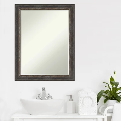 Amanti Art Bark Rustic Char Narrow Petite Bevel Bathroom Wall Mirror 27.5 X 21.5 In. 8 Amanti Art Bark Rustic Char Narrow Petite Bevel Bathroom Wall Mirror 27.5 X 21.5 In. - Image 6