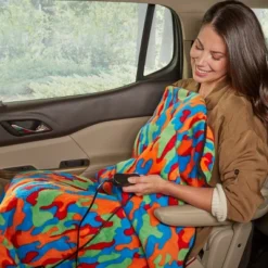 Heated Blanket - Ultra Soft Fleece Throw Powered By 12V Auxiliary Power Outlet For Travel Or Camping - Winter Car Accessories By Stalwart (Multi Camo) -Home Decor Shop GUEST f6ab5e1d f0dc 4e80 b087 22e7c381e687