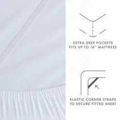 Linen Blend Premium Luxury Solid 4PC Bed Sheets Set - Becky Cameron -Home Decor Shop GUEST f6fd5460 5109 4fe0 ab52 5b6cb51f6998