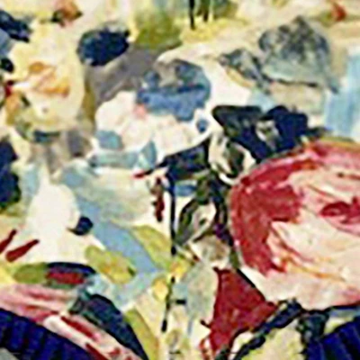 Martella Ruffled Provance 3" Rod Pocket Valance 50" X 16" Multicolor By RLF Home 4 Martella Ruffled Provance 3" Rod Pocket Valance 50" X 16" Multicolor By RLF Home - Image 2