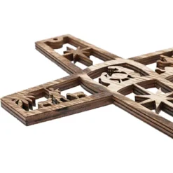 Bright Creations 6 Pack Nativity Scene Wood Cross For Wall Hanging Home Décor, Christmas Religious Gifts, 10.4x6.7x0.3 In -Home Decor Shop GUEST fb96e1bd 6d4d 421b b63b add2b25758ed