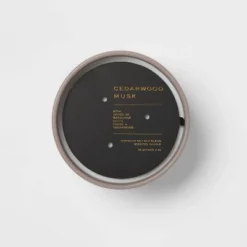 15oz Ceramic Jar 3-Wick Black Label Cedarwood Musk Candle - Threshold™ -Home Decor Shop GUEST fc8996de 3023 4a2d 9f4c 9e684ced1ffe