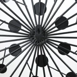 LuxenHome Silver, Black, And Gold Iron Metal Round Abstract Wall Decor -Home Decor Shop GUEST fd28111f 53fa 4779 865a d572da9e8a6b