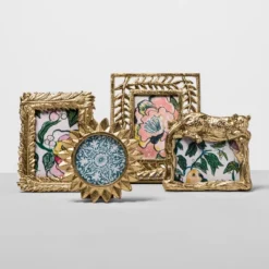 4" X 4" Cast Sunburst Frame Gold - Opalhouse™ -Home Decor Shop GUEST fd37b239 5c24 4dd7 9ffd e03c865a7260