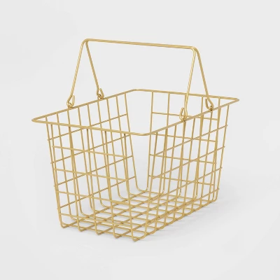Metal Caddy Brass - Room Essentials™ 4 Metal Caddy Brass - Room Essentials™ - Image 2