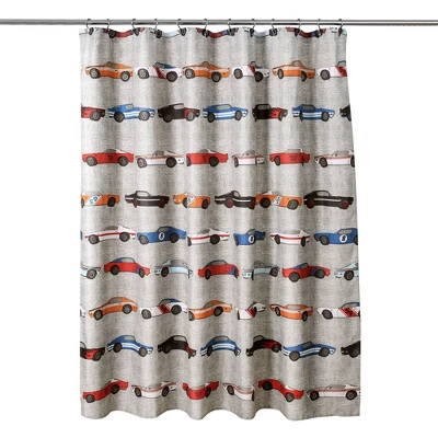 Race Cars Shower Curtain - Lush Décor 6 Race Cars Shower Curtain - Lush Décor - Image 4